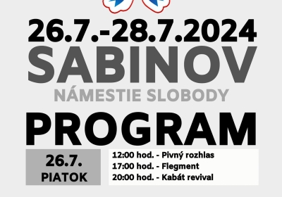 Slovenský festival 2024 Sabinov